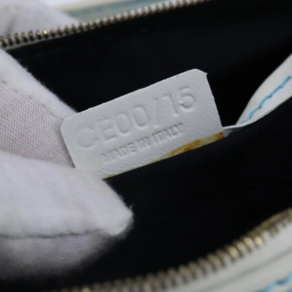 CELINE C Macadam Canvas Accessory Pouch Blue Auth yk16090V - Picture 12 of 16